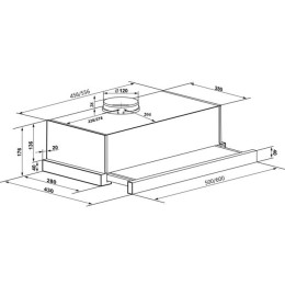 Встраиваемая вытяжка Maunfeld Clyde 50 белое стекло