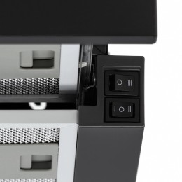 Встраиваемая вытяжка Krona Kamilla T 600 Black 2 мотора