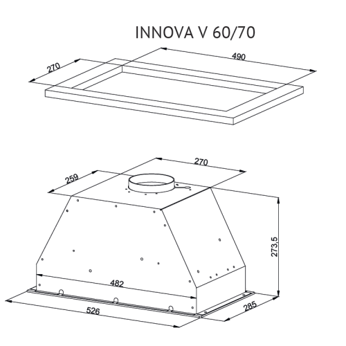 Кухонная вытяжка Kuppersberg INNOVA V 60 Black