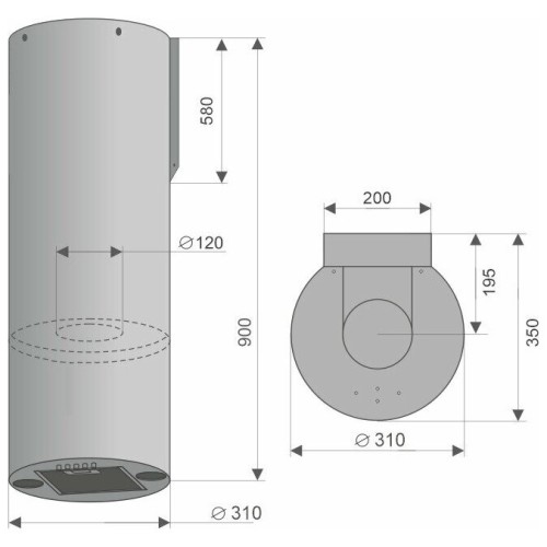 Кухонная вытяжка Konigin Beauty Inox 31