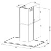 Кухонная вытяжка KRONA RINA 600 inox PB