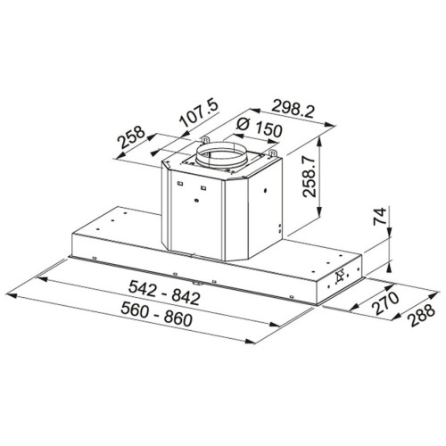 Встраиваемая вытяжка Franke FMY 908 BI BK 110 0456 724