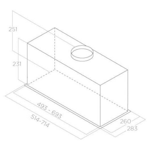 Встраиваемая вытяжка Elica Fold GR A 52