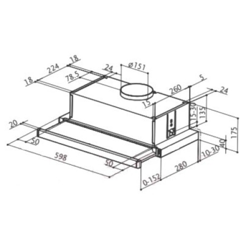 Встраиваемая вытяжка Faber FLEXA AM X A50 315 0547 839