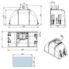 Встраиваемая вытяжка Falmec Built In Burano 50 WH CBIN50 E9P2 ZZZB460F