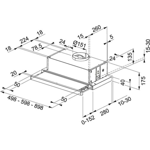 Встраиваемая вытяжка Franke FTC 632L WH 315 0547 797