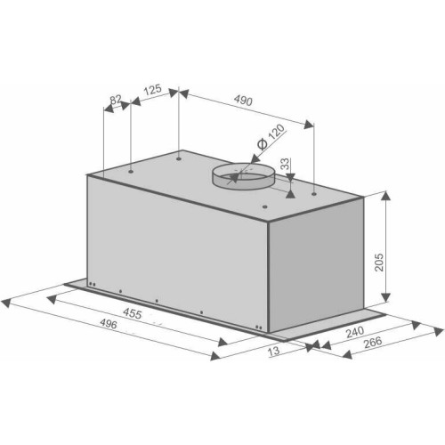 Встраиваемая вытяжка Konigin FlatBox Black 50