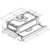 Встраиваемая вытяжка Konigin Pixel Inox 60