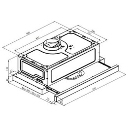 Встраиваемая вытяжка Konigin Rebus White 60