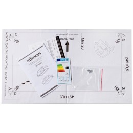 Встраиваемая вытяжка Konigin Skylark Black Glass 60