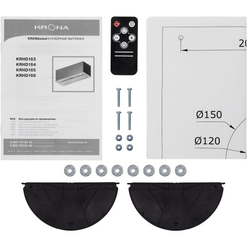 Встраиваемая вытяжка Krona Arven 900 Black S