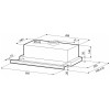 Встраиваемая вытяжка Krona Kamilla Slim 600 Inox Inox 1 мотор