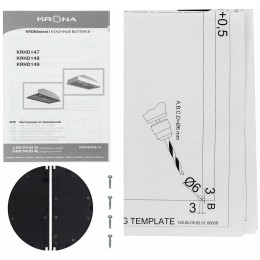 Встраиваемая вытяжка Krona Kate 600 White PB