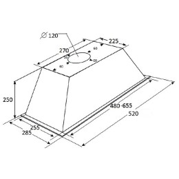 Встраиваемая вытяжка Kuppersberg INLINEA 60 X
