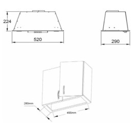 Встраиваемая вытяжка Zigmund Shtain K 012 5 B