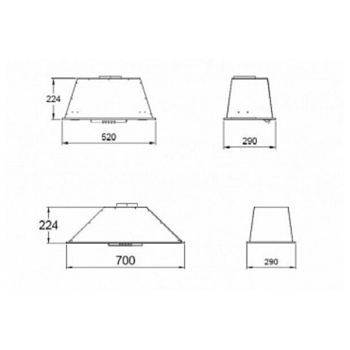 Встраиваемая вытяжка Zigmund Shtain K 012 5 B