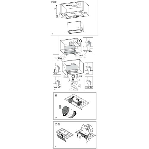 Встраиваемая вытяжка Elica ADVANCE IX A 52 PRF0180299