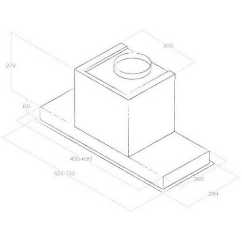 Встраиваемая вытяжка Elica HIDDEN ADVANCE IX A 52