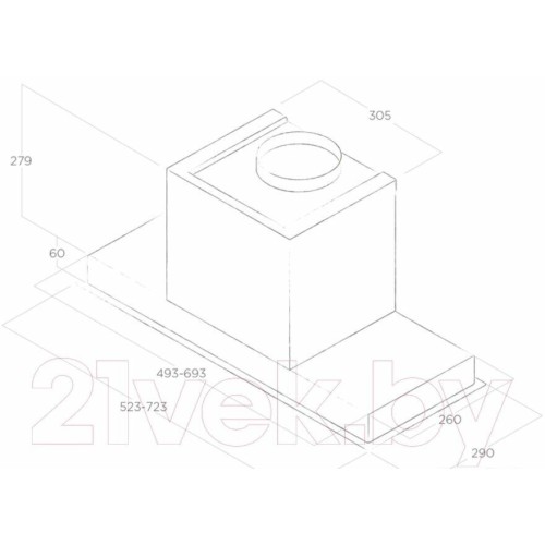 Встраиваемая вытяжка Elica HIDDEN ADVANCE IX A 72