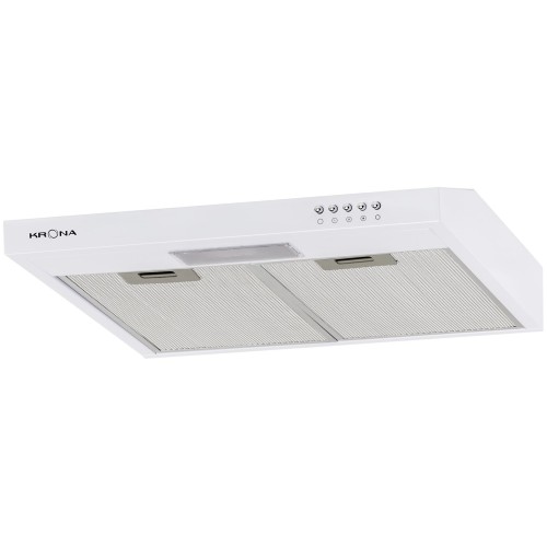 Подвесная вытяжка Krona Jessica slim 500 white push button