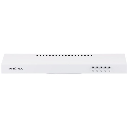 Подвесная вытяжка Krona Jessica slim 500 white push button