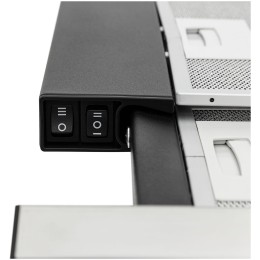 Встраиваемая вытяжка KRONA KAMILLA slim 600 black inox 1 мотор