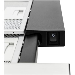 Встраиваемая вытяжка KRONA KAMILLA slim 600 black inox 1 мотор