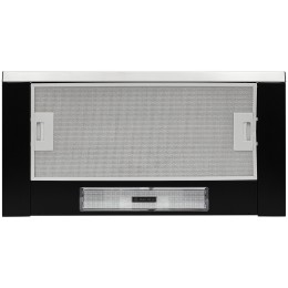 Встраиваемая вытяжка KRONA KAMILLA slim 600 black inox 1 мотор