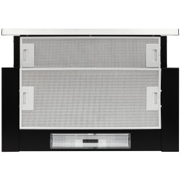 Встраиваемая вытяжка KRONA KAMILLA slim 600 black inox 1 мотор