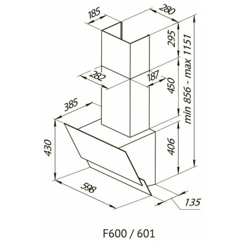 Кухонная вытяжка Kuppersberg F 600 BX