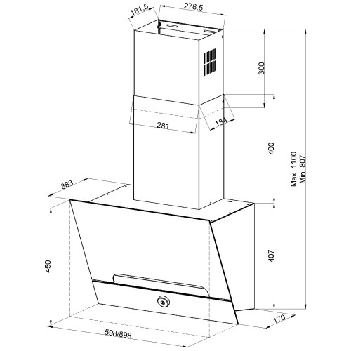 Кухонная вытяжка KUPPERSBERG F 990 W