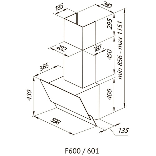 Кухонная вытяжка Kuppersberg F 601 WH