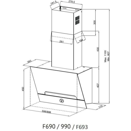 Кухонная вытяжка Kuppersberg F 693