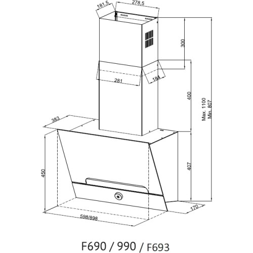 Кухонная вытяжка Kuppersberg F 693