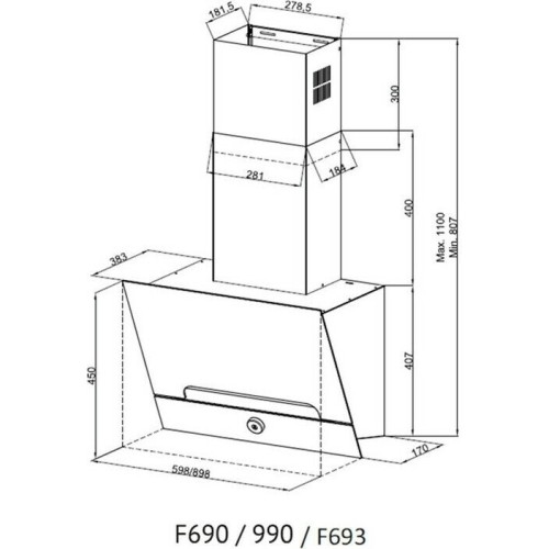 Кухонная вытяжка Kuppersberg F 693 W