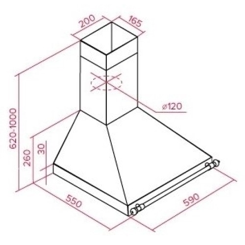 Кухонная вытяжка Teka DOB 60 VB