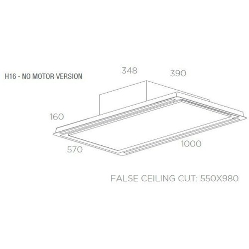 Встраиваемая вытяжка Elica HILIGHT X H16 WH A 100