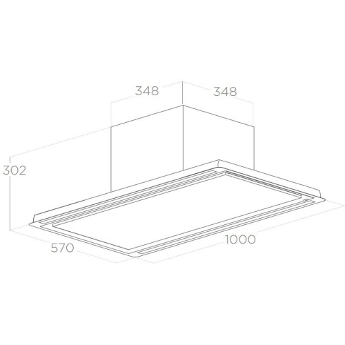 Встраиваемая вытяжка Elica HILIGHT X H30 WH A 100