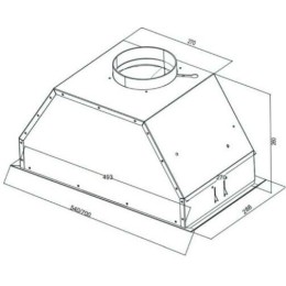 Встраиваемая вытяжка Kuppersberg INTRO 70 X