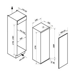 Встраиваемая морозильная камера Maunfeld_ MBFR177NFW