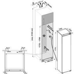 Встраиваемая морозильная камера Krona Gretel FNF