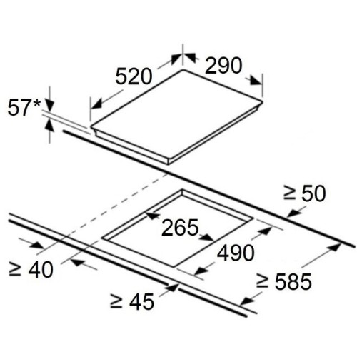 Индукционная варочная панель Maunfeld CVI292BK