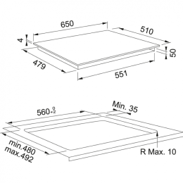 Индукционная варочная панель Franke FSM 653 I D BK 108.0606.109
