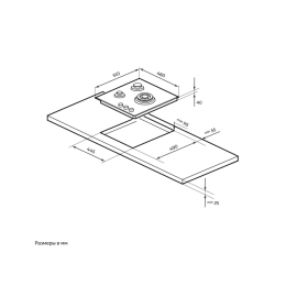 Газовая варочная панель MILLEN MGHG 451 WH