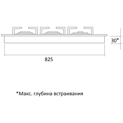 Газовая варочная панель Kuppersberg FV9TGRZ C Bronze