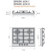 Газовая варочная панель Konigin Spark 604 WH