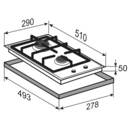 Газовая варочная панель Zigmund&Shtain G 14.3 B