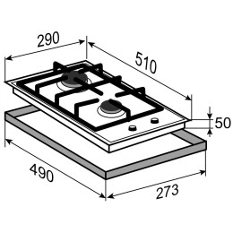 Газовая варочная панель Zigmund&Shtain G 14.3 W