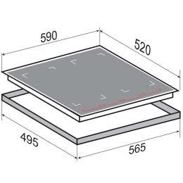 Индукционная варочная панель Zigmund & Shtain CI 29.6 B