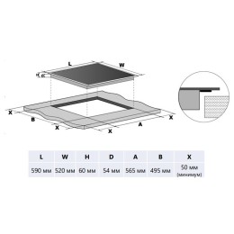 Индукционная варочная панель MAUNFELD CVI593SBBK Inverter